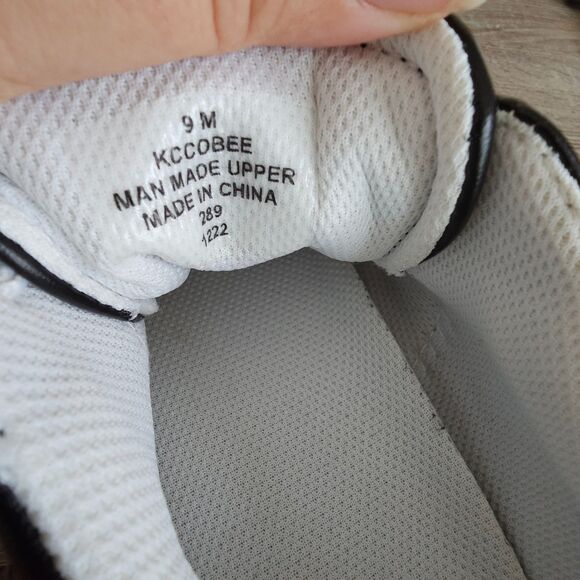 Calvin Klein Jeans Canvas Sneakers Women's 9 Black White CK Logo Streetwear - Picture 6 of 7